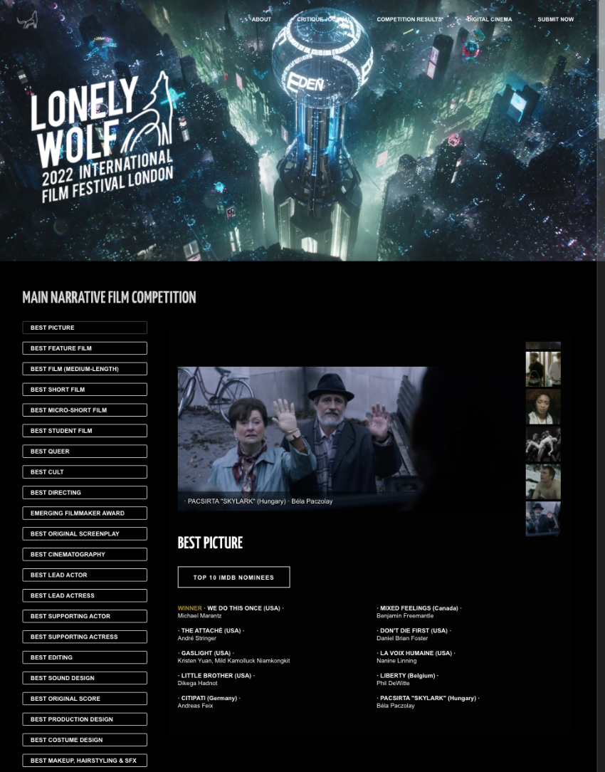 Lonely Wolf Film Festival_indieactivity